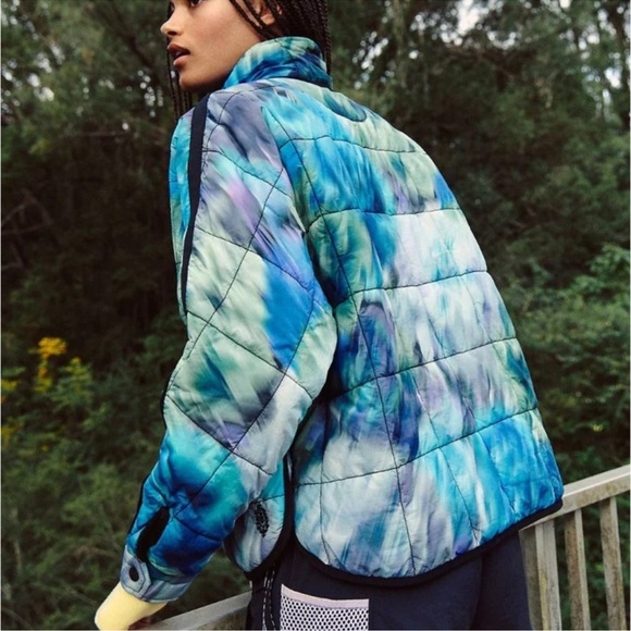 NWT FP MOVEMENT BY FREE PEOPLE PIPPA PRIMALOFT PRINTED PACKABLE PUFFER JACKET - Picture 12 of 16